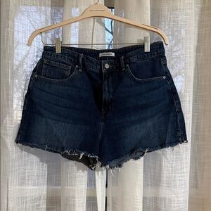 Good American Dark Blue Jean Shorts